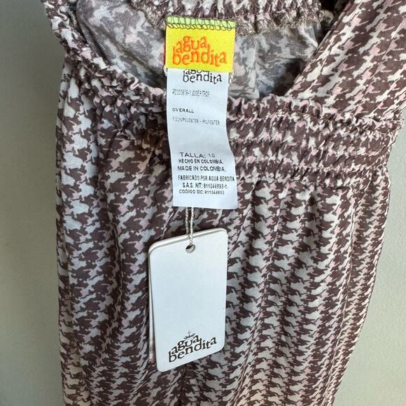 Agua Bendita Josie Python Printed Halter Neck Jumpsuit Size Large - Picture 6 of 13